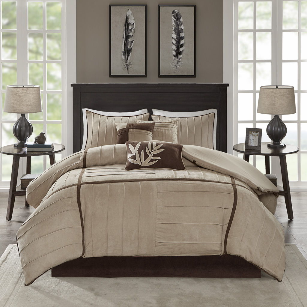 Dune - California King Piece Comforter (Set of 7) - Beige