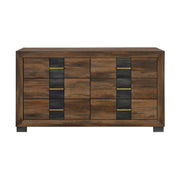 Prime - Dresser With 6 Drawers - Brown Black