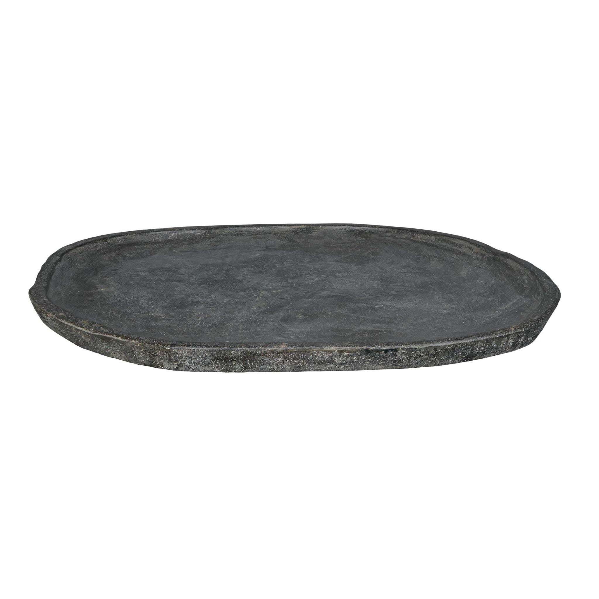 Stoneveil - Indoor-Outdoor Stone Tray - Gray