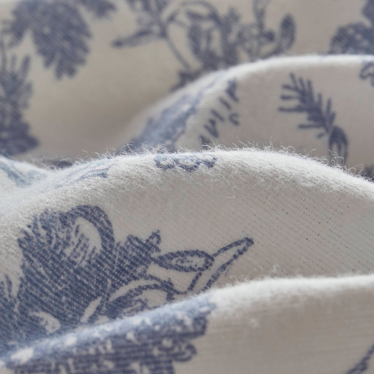Cozy Cotton Flannel - California King Printed Sheet Set - Toile Pine Trees