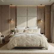 Coastal Leaves - 3 Piece Full/Queen Duvet Set - Linen