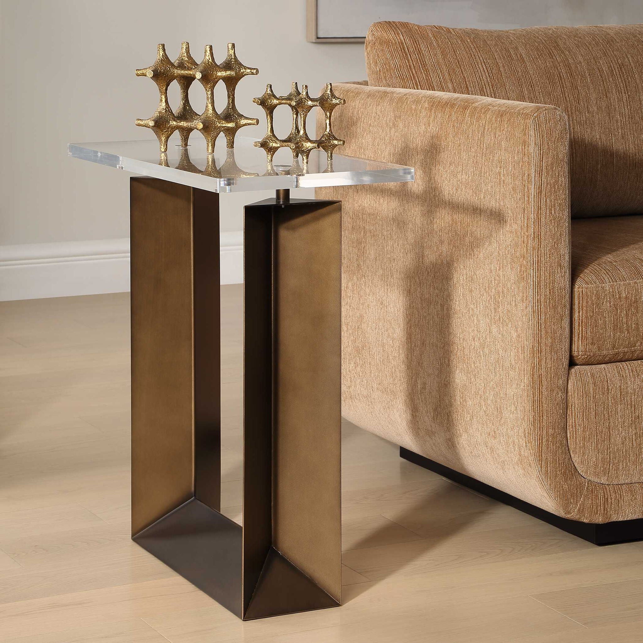 Mcelroy - Modern Side Table - Bronze