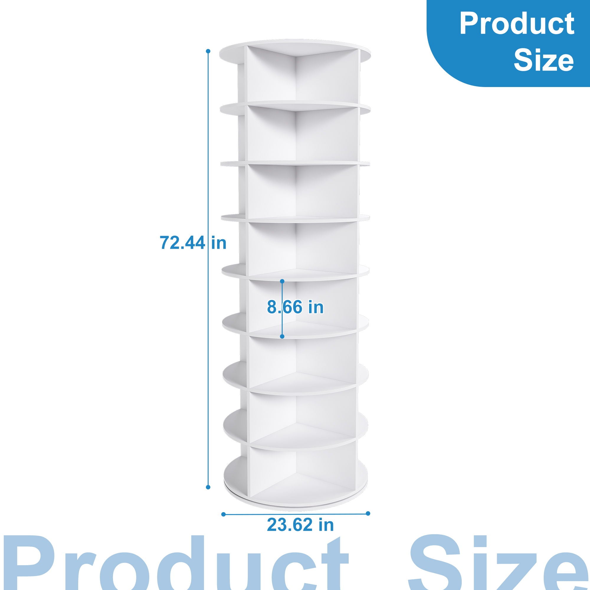 Rotating Shoe Rack Tower