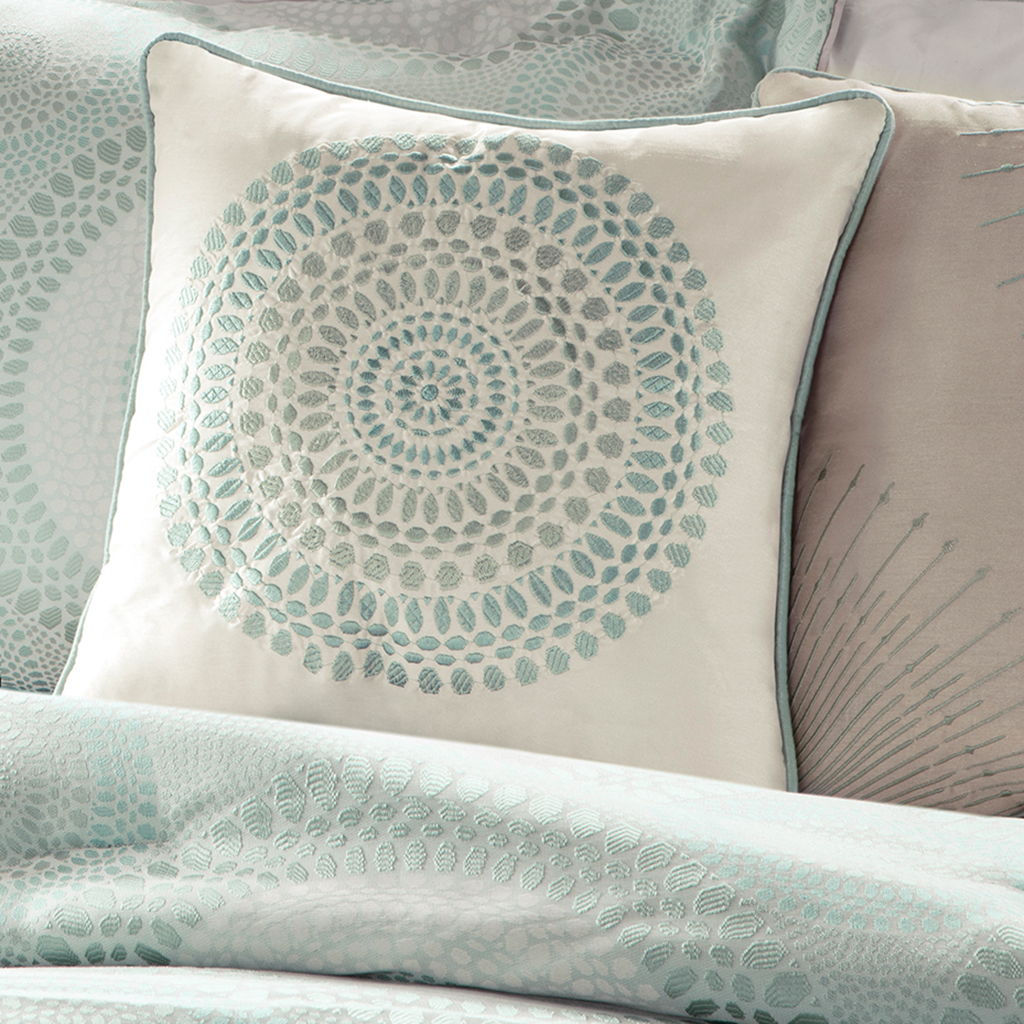 Baxter - Queen Piece Comforter (Set of 7) - Blue