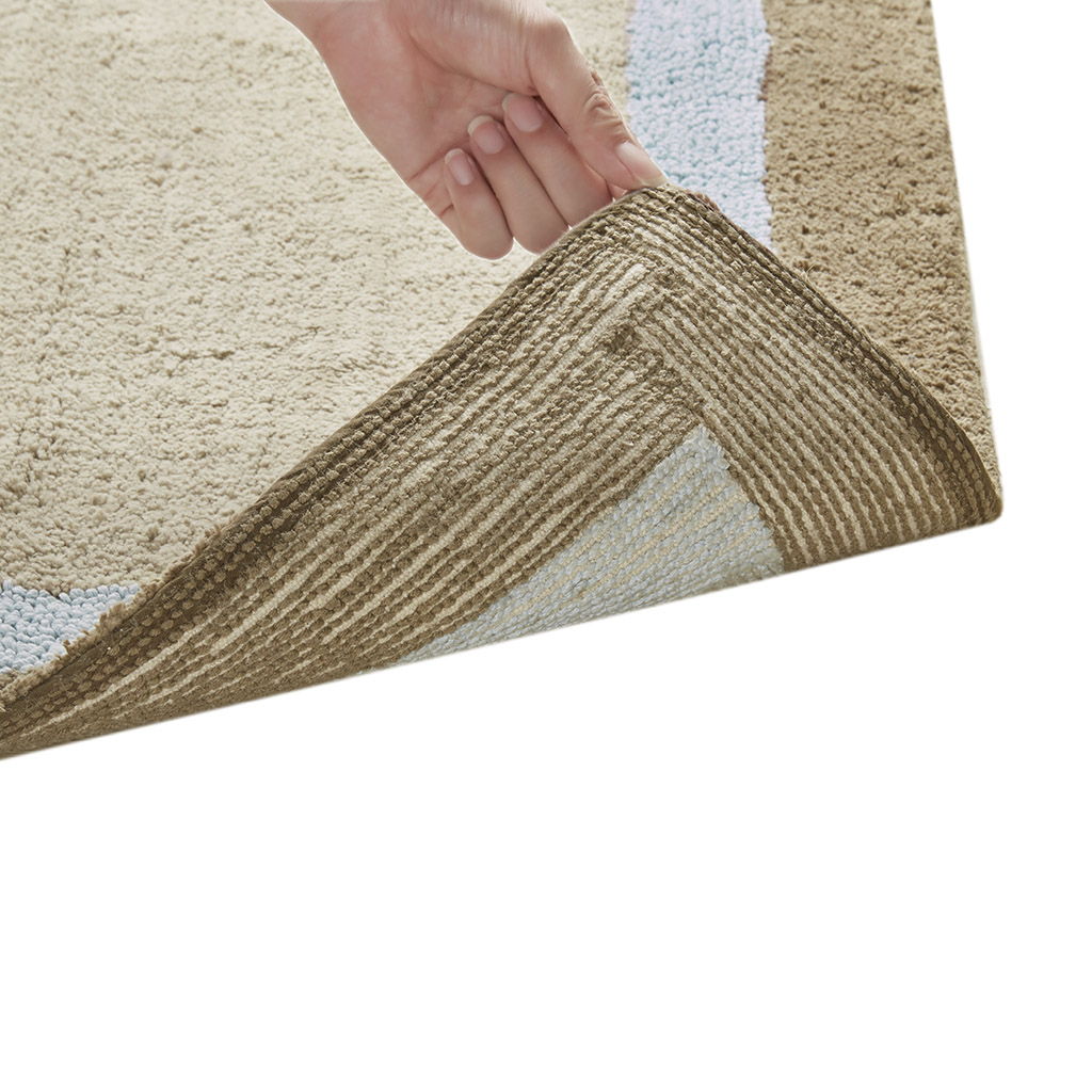 Amherst - 20" x 30" Tufted Bath Rug - Blue