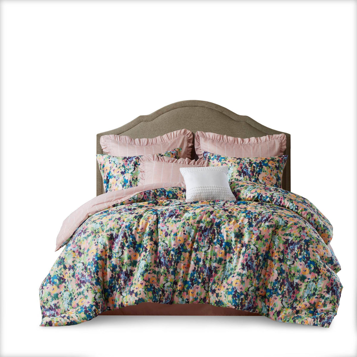Ophelia - 8 Piece Queen Comforter Set - Multi