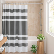 Spa Waffle - 108" x 72" Shower Curtain With 3M Treatment - Charcoal