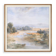 River Afternoon - Landscape Print - Light Brown