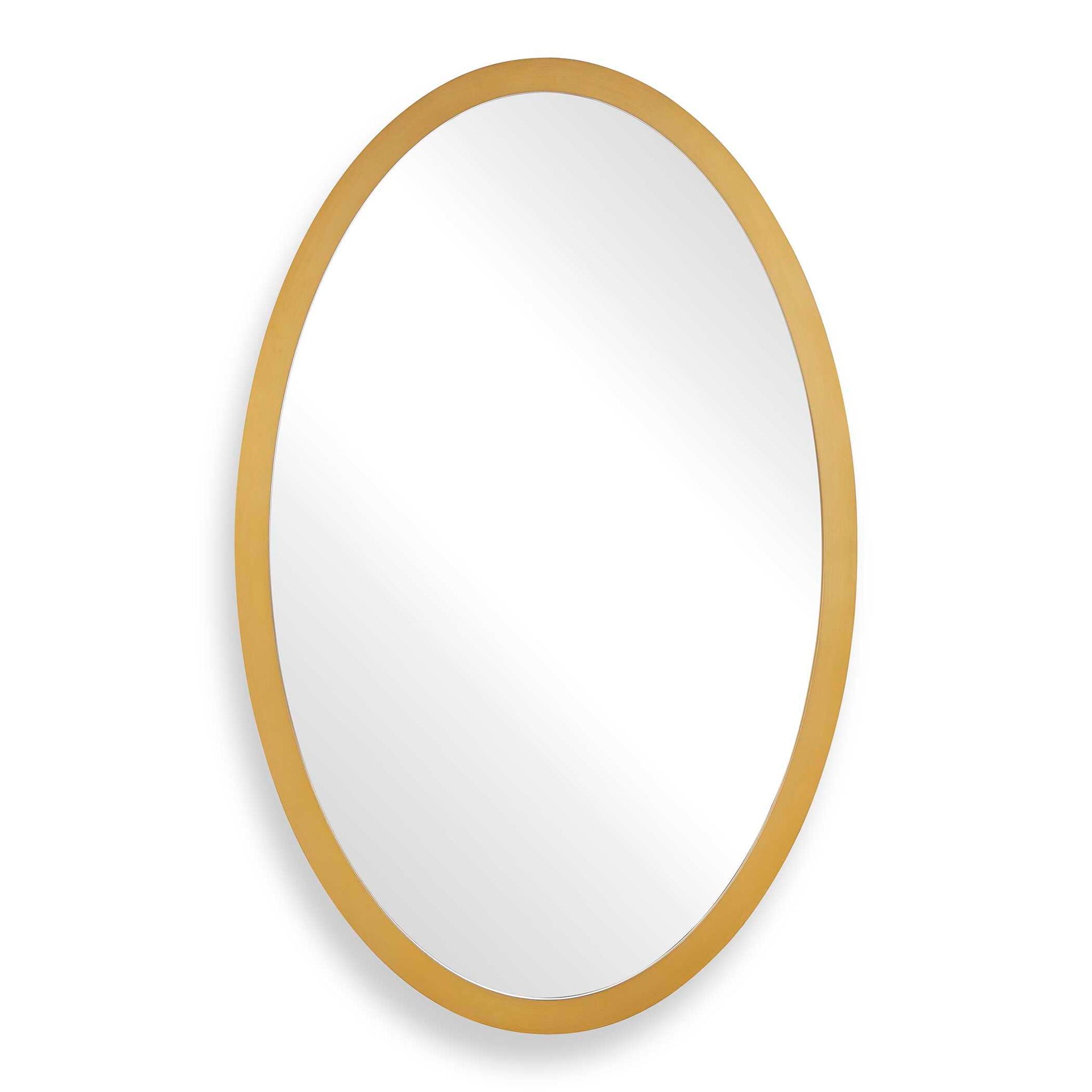 Elstree - Oval Mirror - Antique Brass
