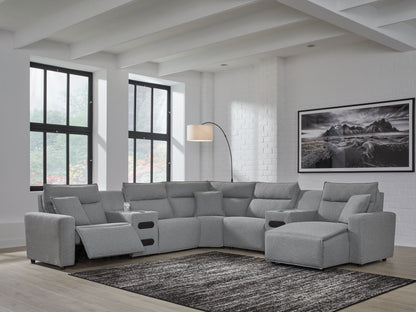Modmax II - Reclining Sectional - Salt And Pepper