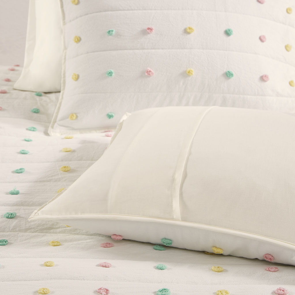 Callie - Pom Pom Coverlet Set - Multi