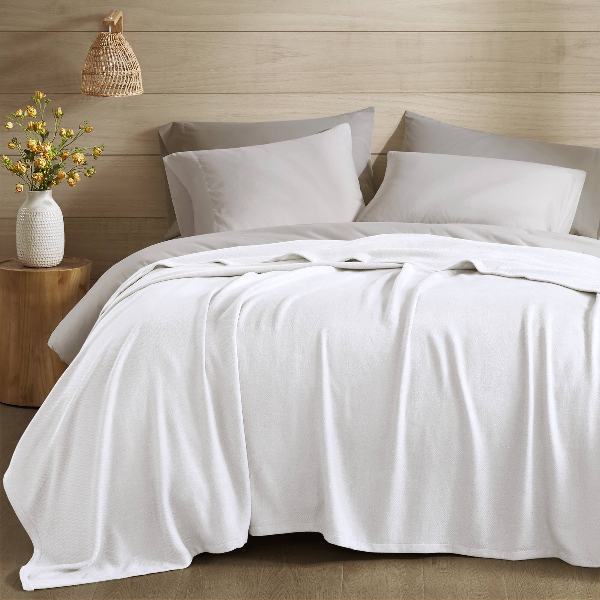 Bamboo Cotton - Twin Rayon From Blanket - White