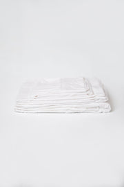 4 Piece Short Queen Brushed Microfiber Hypoallergenic Sheet Set - White