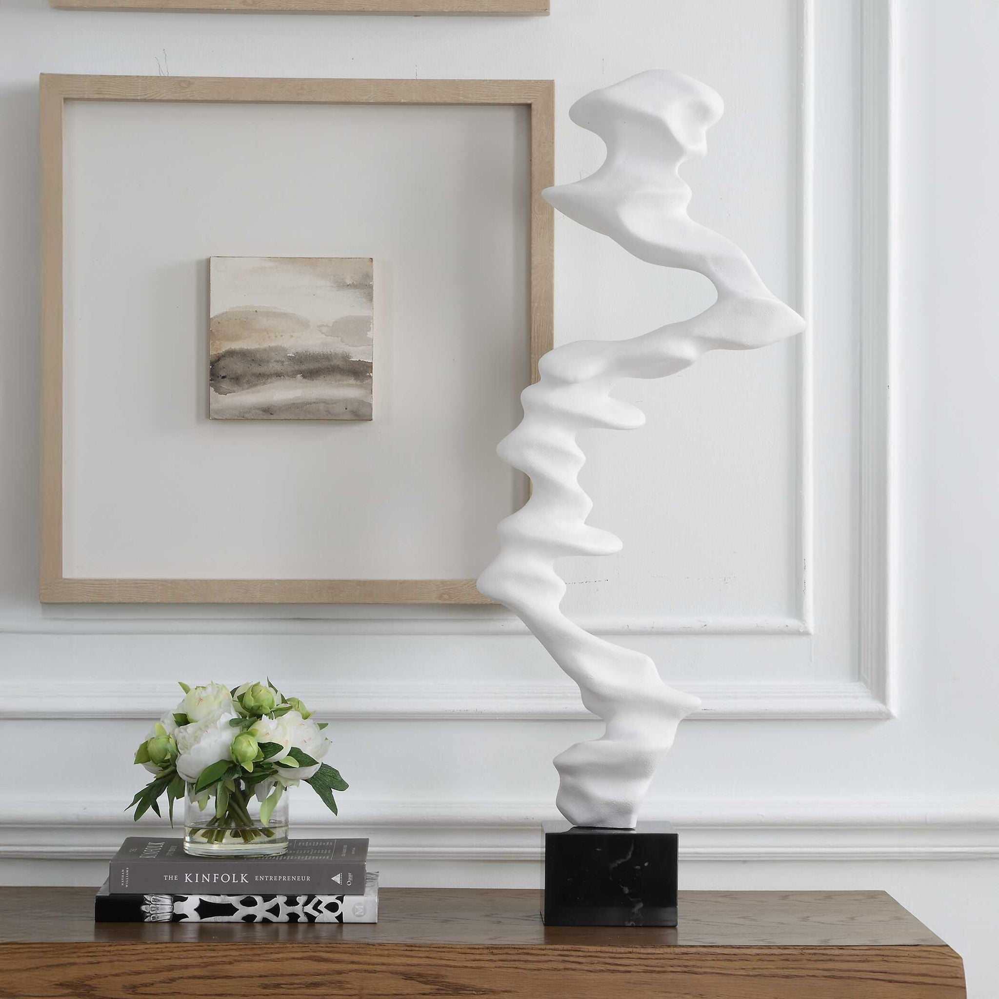 Flux - Indoor-Outdoor Sculpture - White