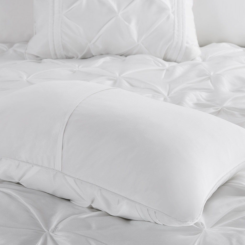 Laurel - Queen 7 Piece Tufted Comforter Set - White