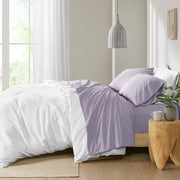 Peached Percale - Twin Sheet Set - Purple