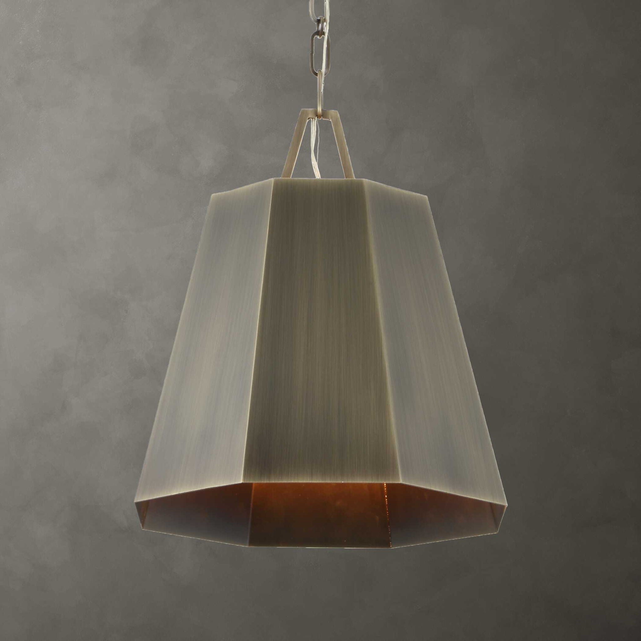 Granada - 1 Light Hexagon Pendant - Dark Gray