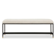 Halston - Upholstered Bench - White