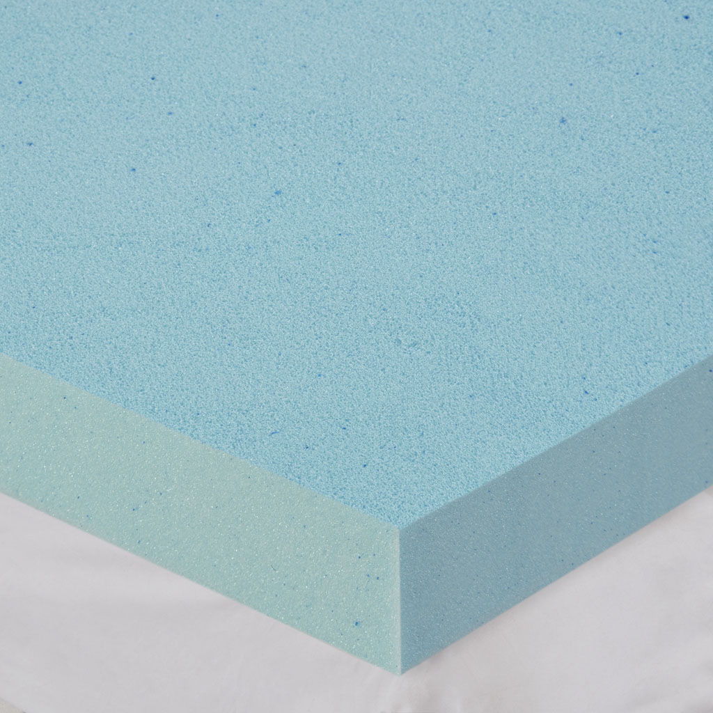 King Gel Memory Foam Cover Mattress Topper With 3M Moisture Management - White