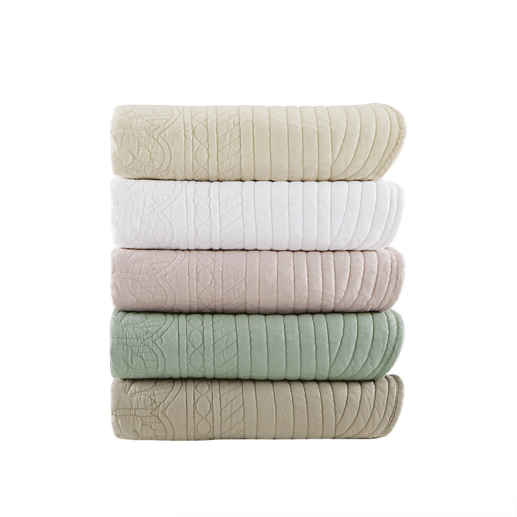 Tuscany - Oversized Quilted Throw - Seafoam