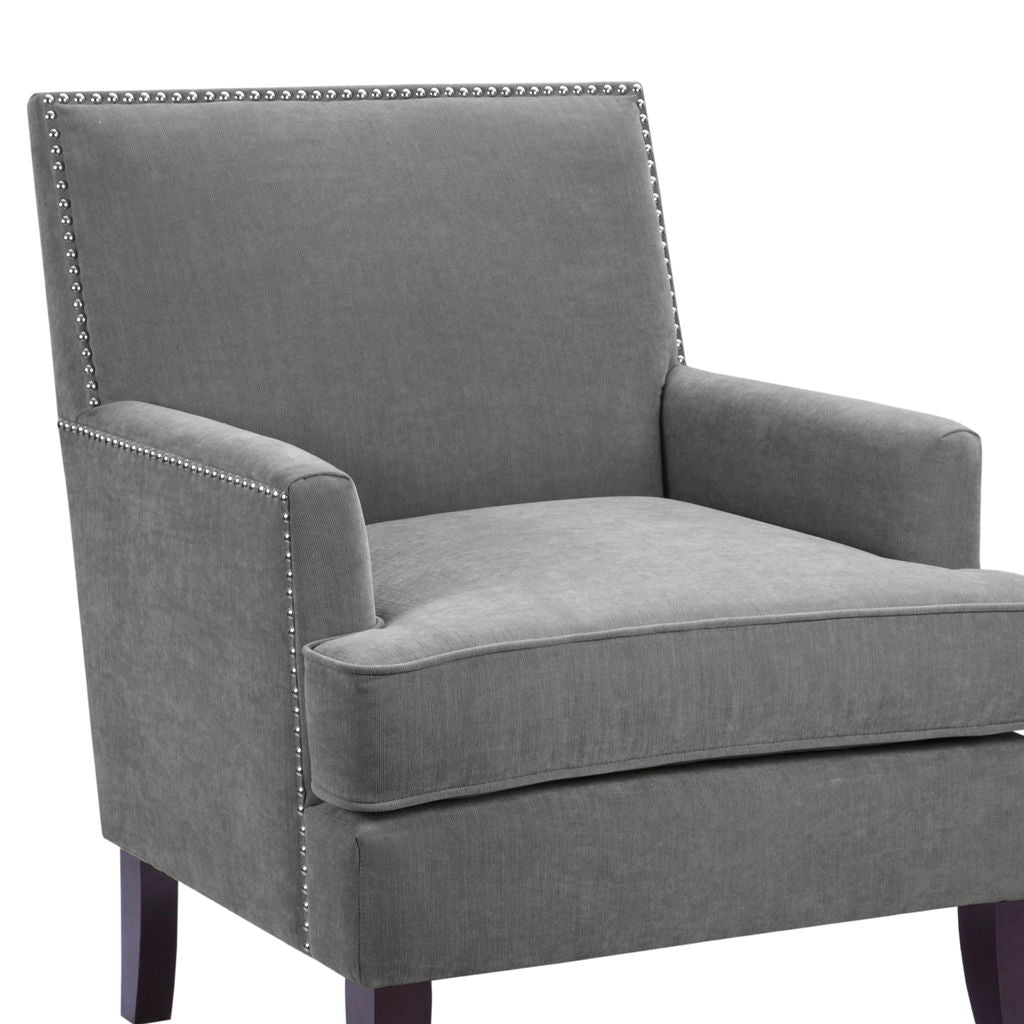 Colton - Track Arm Club Chair - Gray
