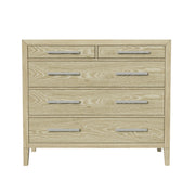 Adeline - 5 Drawers Chest - Natural Wood Wash