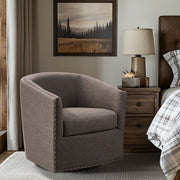Tyler - Swivel Chair - Chocolate