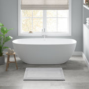 Splendor - 21" x 34" Tufted Reversible Bath Rug - Gray