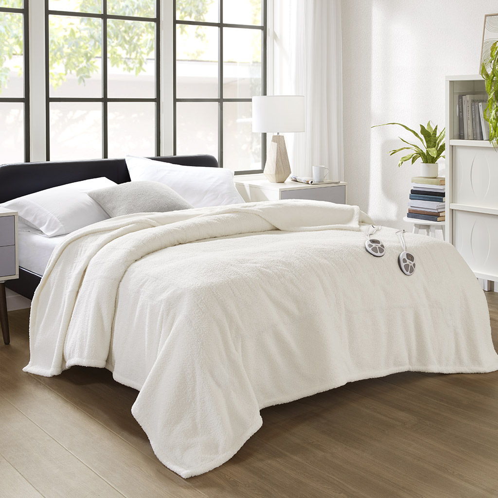 Dream Soft Heated - Full Blanket - Ivory