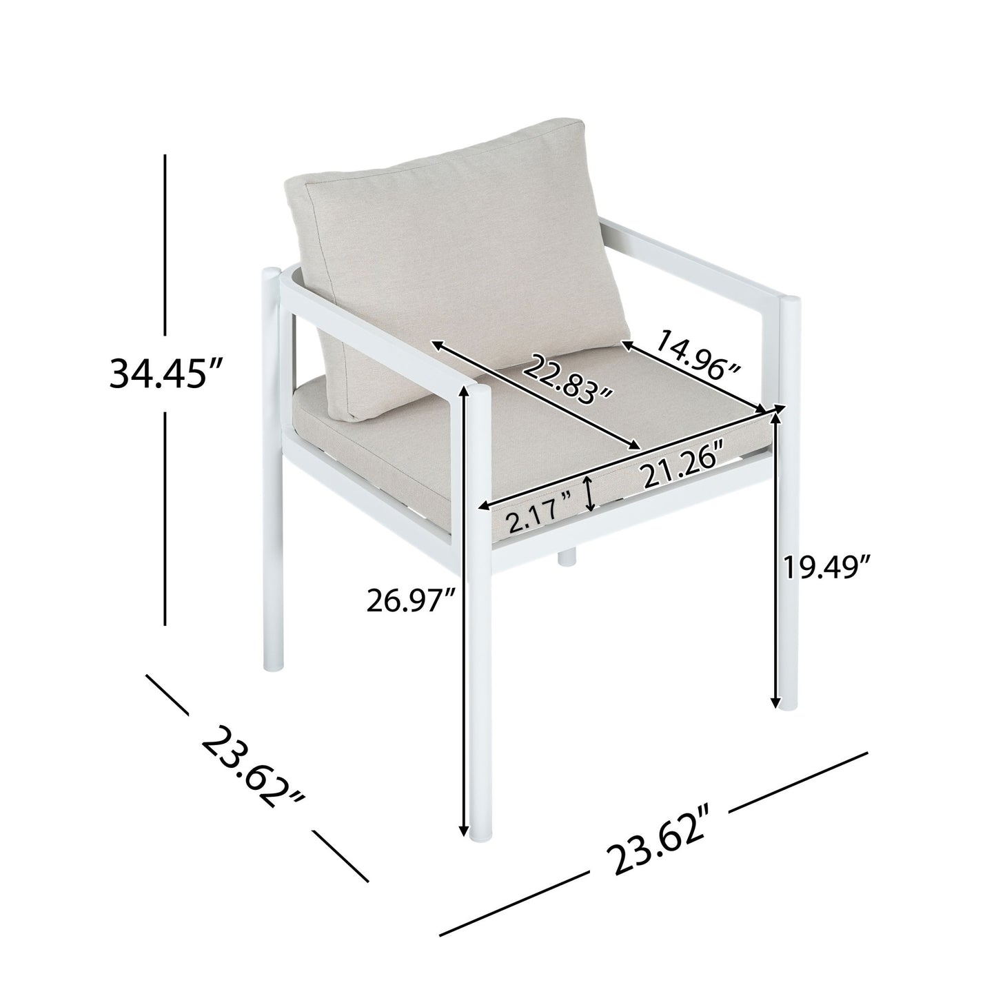 All-Weather Outdoor Dining Chair (Set of 2)
