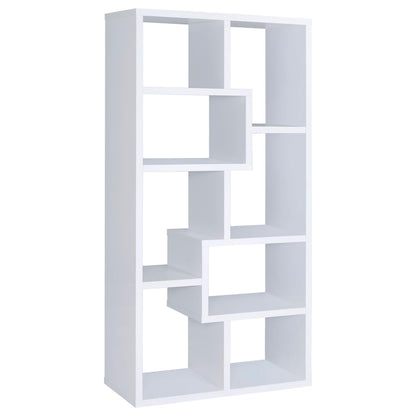 8 Shelf Geometric Bookcase