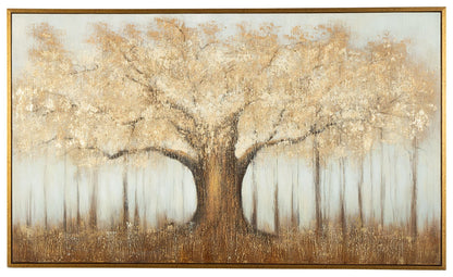 Dalewick - Wall Art - Brown / Gray / Gold Finish