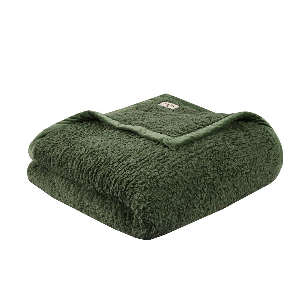Burlington - Full Berber Blanket - Green