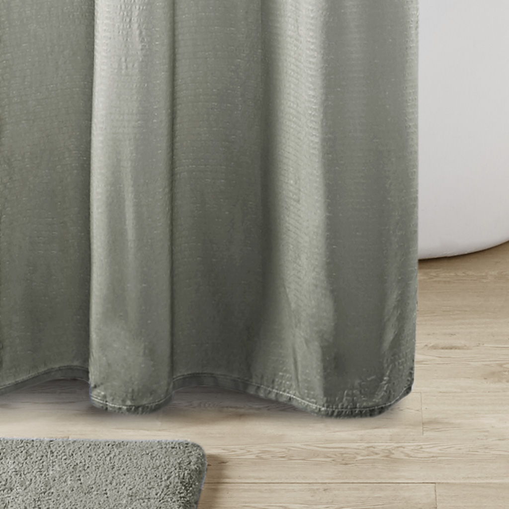 Ara - Ombre Printed Shower Curtain - Gray