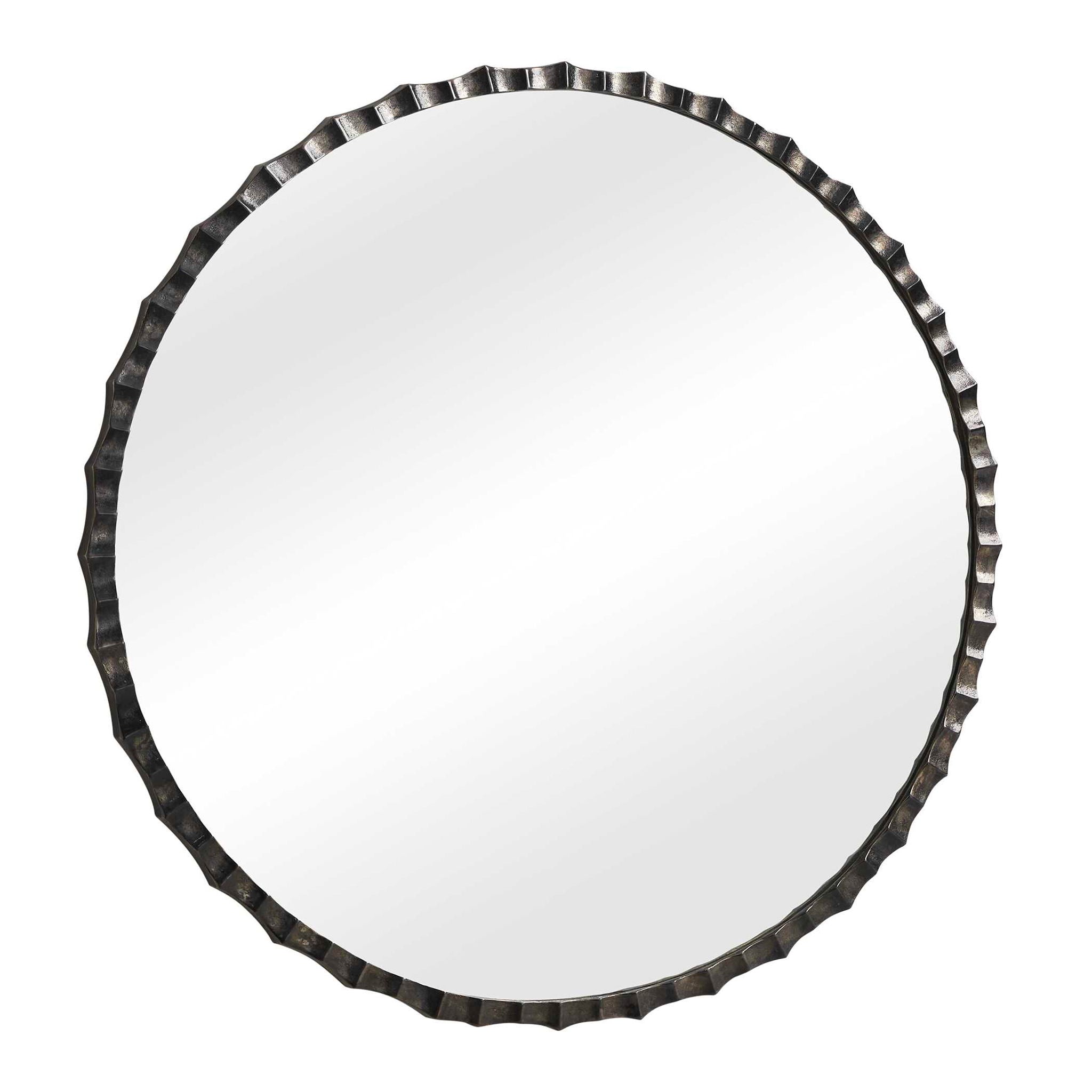 Grander - Round Mirror - Black / Gray