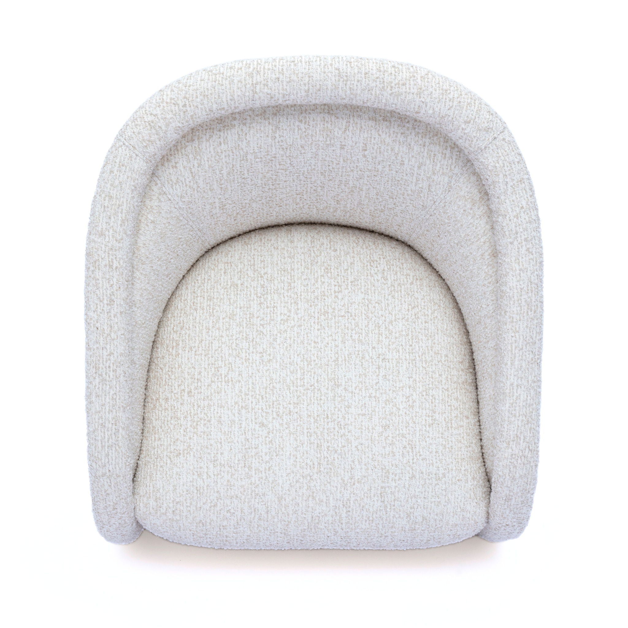 Clarke - Heavy Performance Boucle Swivel Accent Chair - Cream