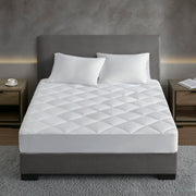 Signature - King Dobby Cotton Waterproof Mattress Pad - White