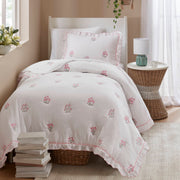 Aglaia - Twin Quilt Set - Pink
