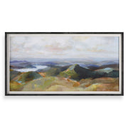 Above The Lakes - Framed Landscape Print - Gray