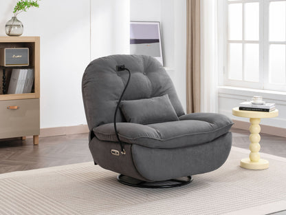 Power Recliner Swivel Glider USB Charger With tooth Music Player, Sleep, Working, Game And Leisure