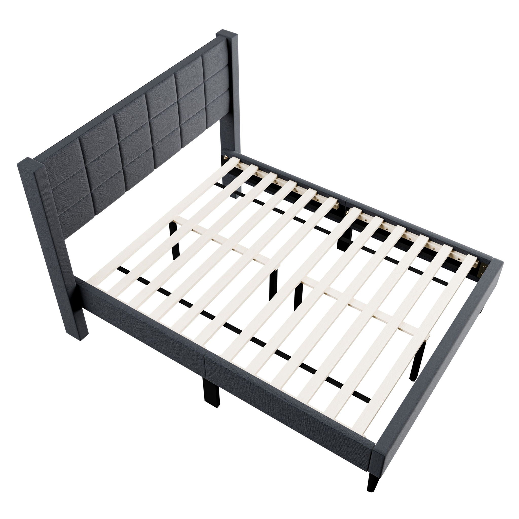 Bed Upholstered Box Design Headboard