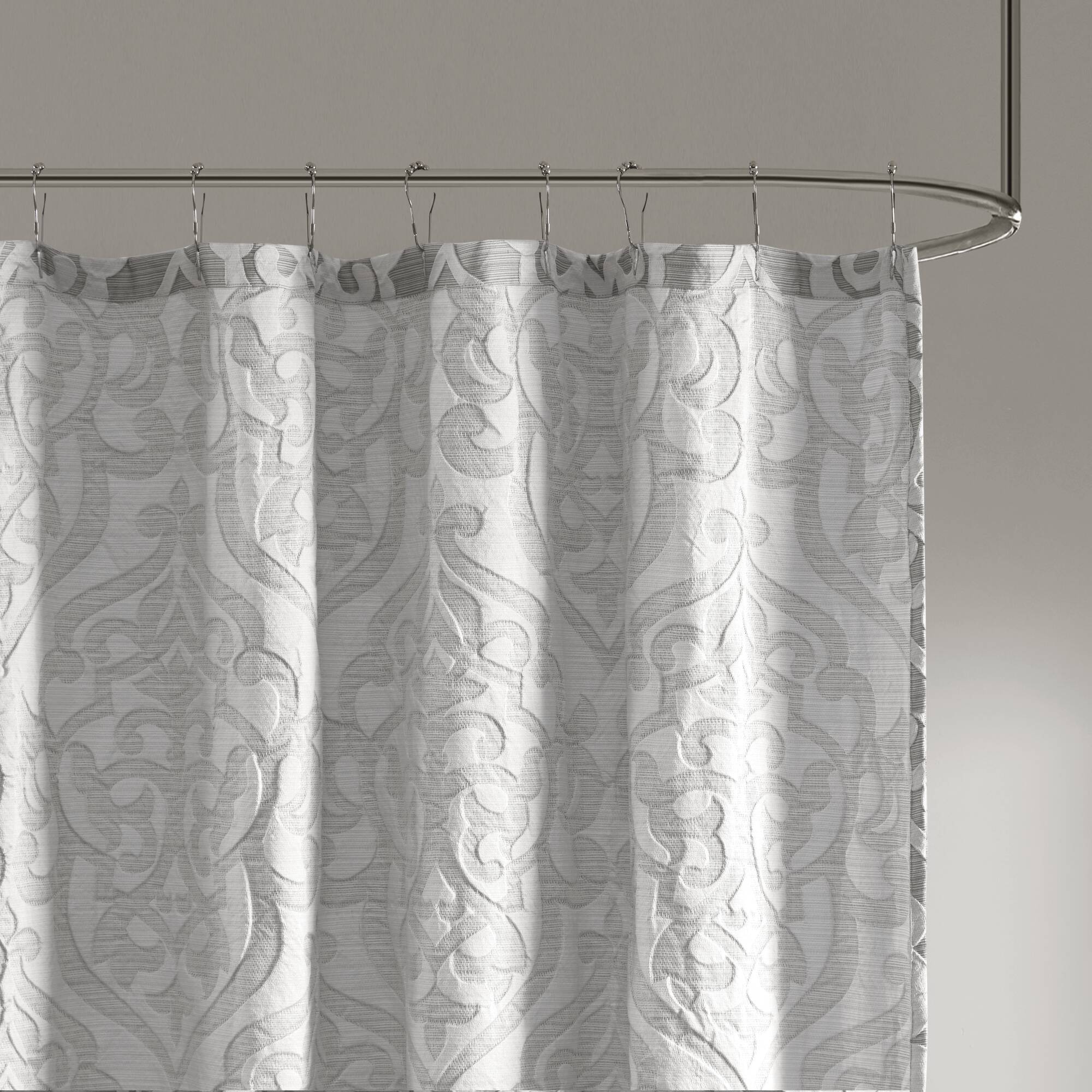 Odette - Shower Curtain - Silver