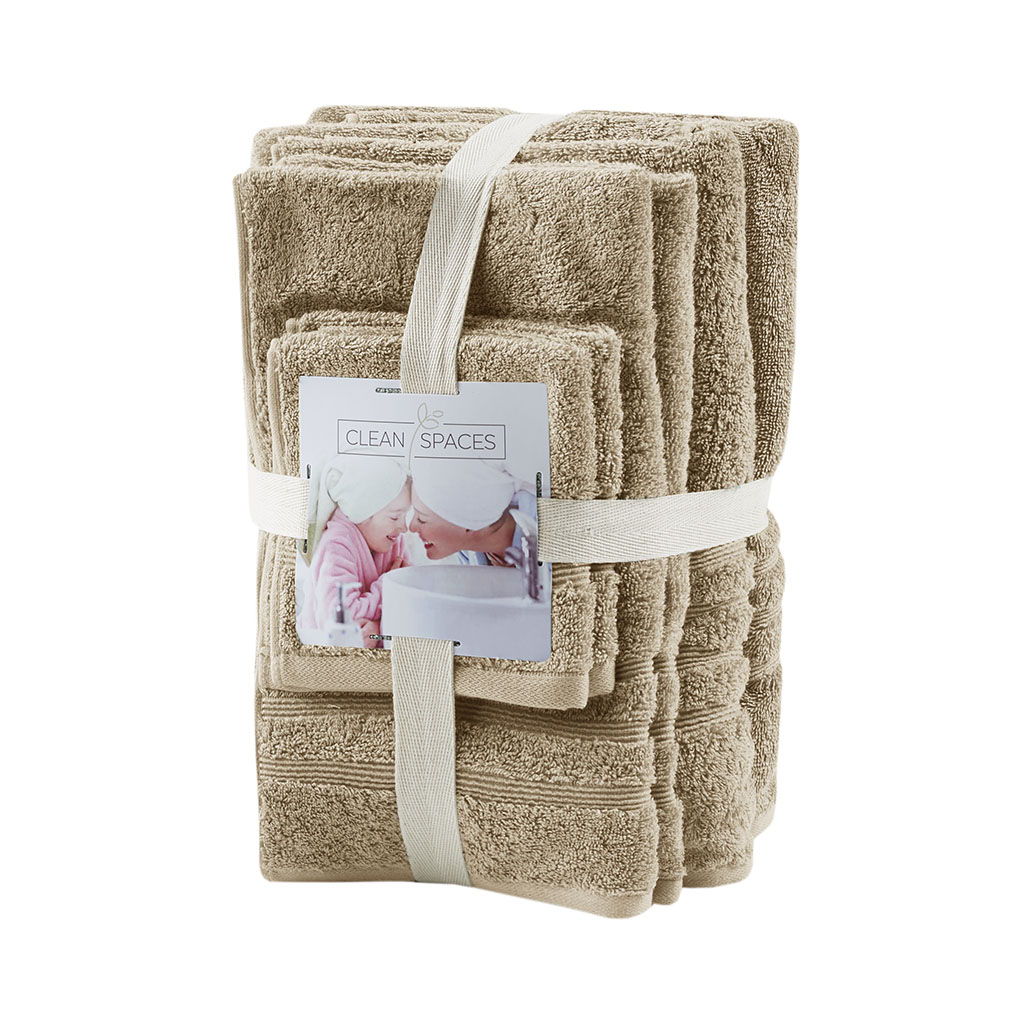 Nurture - Sustainable Antimicrobial 6 Piece Towel Set - Natural