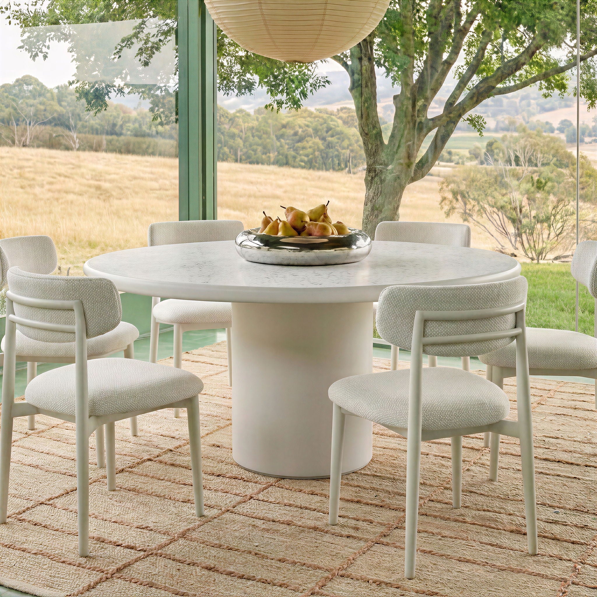 Billy - 54" Terrazzo Dining Table - Cream