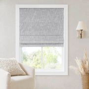 Quincy - 33x64" Total Blackout Cordless Roman Shade - Light Gray