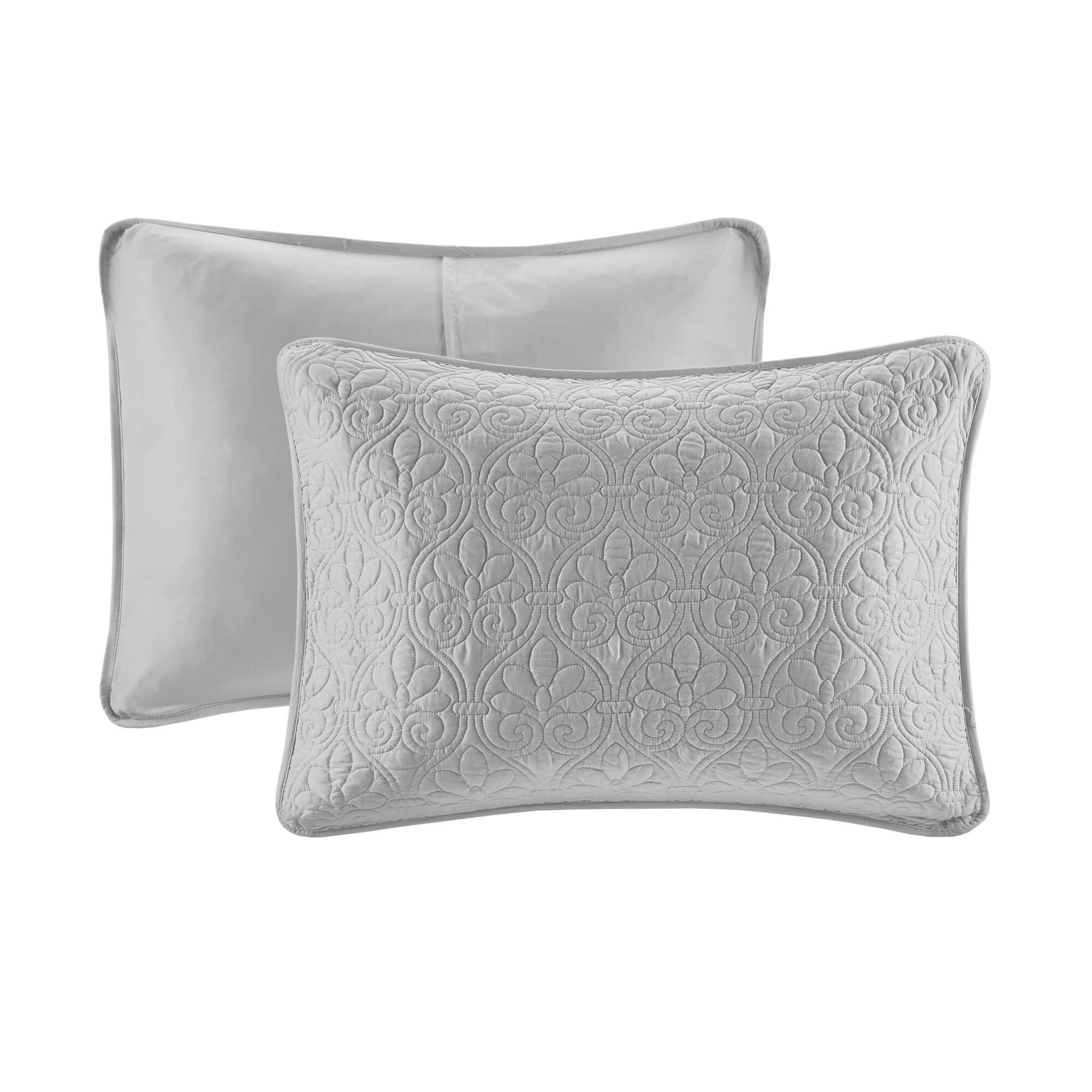 Quebec - Reversible Coverlet Set - Gray