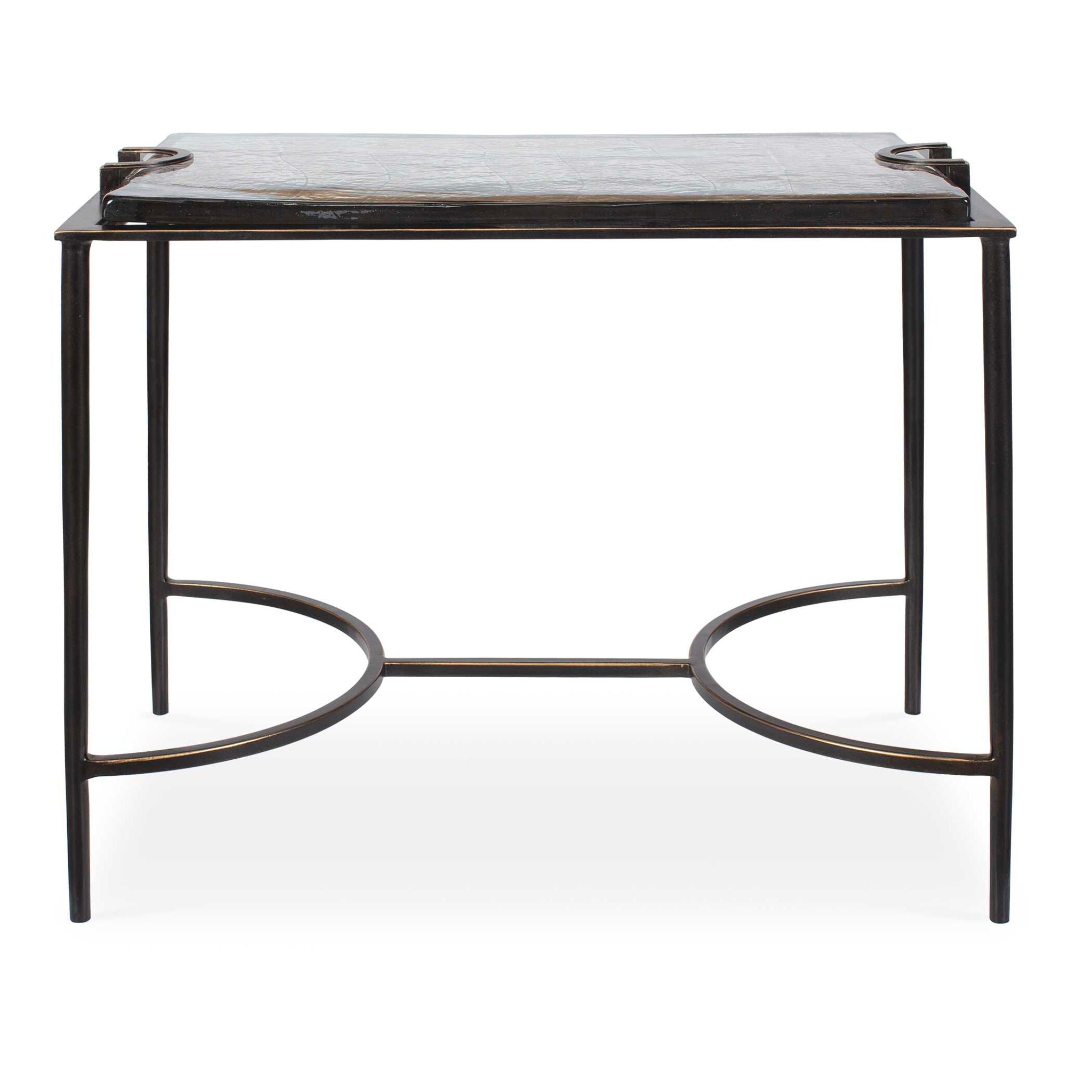 Eisen - Textured Glass Accent Table - Bronze