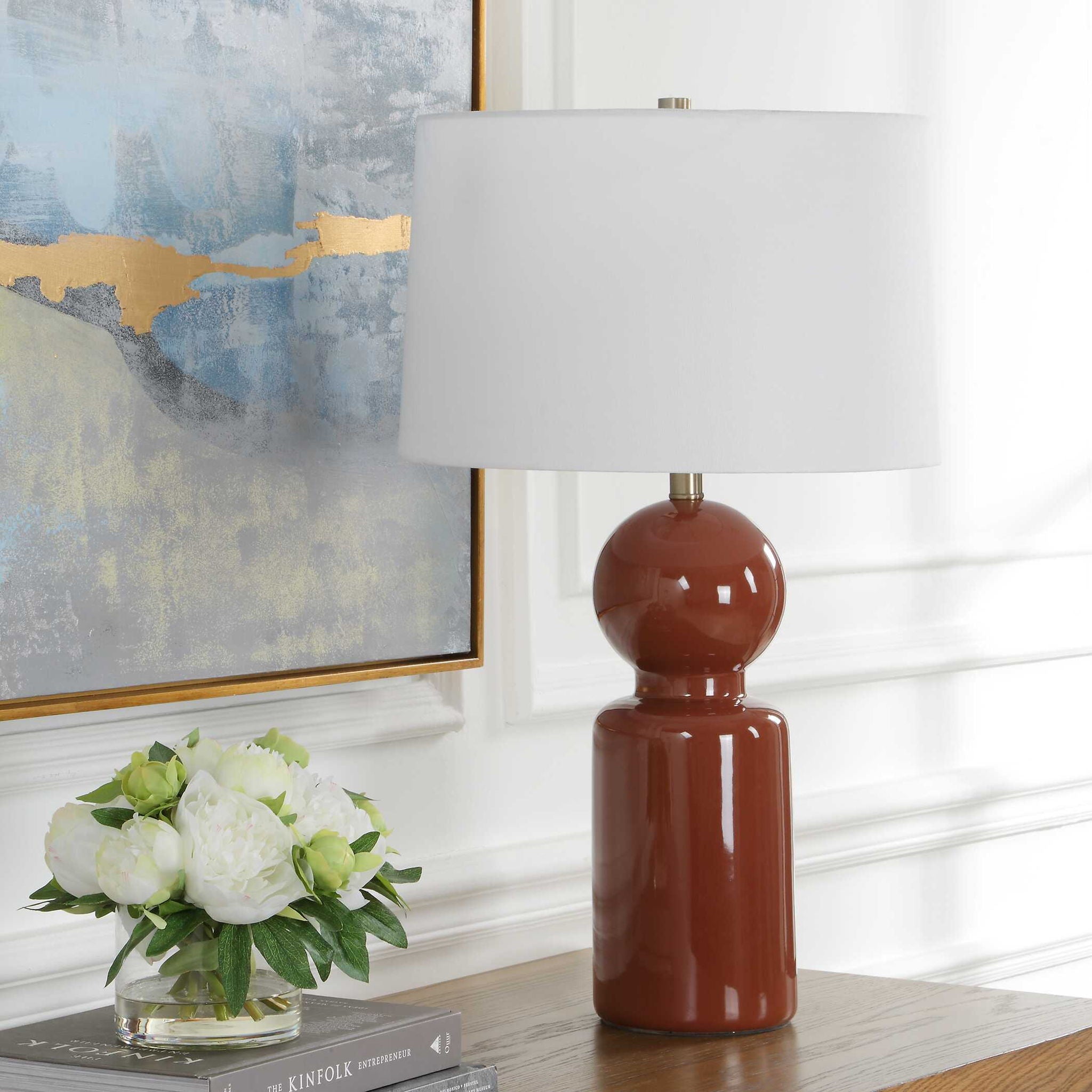 Marco - Glaze Table Lamp - Sienna