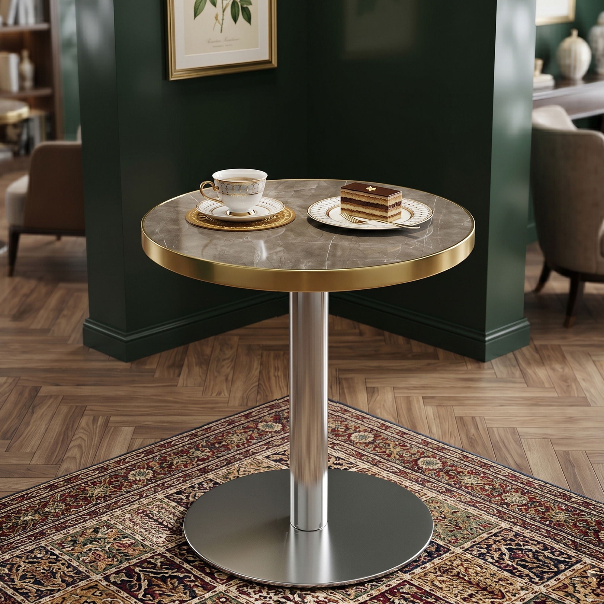 Elegant Modern Round Bistro Table