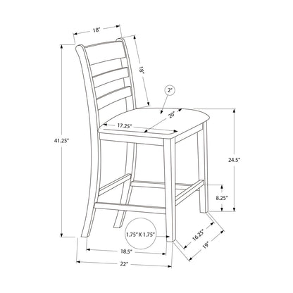 Counter Height Dining Chairs (Set of 2) - Antique Gray